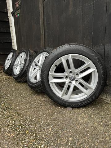 Originele Audi a4 velgen 5x112 17” zomerbanden 8-9 mm beschikbaar voor biedingen