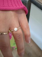Ring goud 14 k, Sieraden, Tassen en Uiterlijk, Ringen, Gebruikt, Ophalen of Verzenden, Kleiner dan 17, Dame