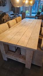 Steigerhouten Tafel 240x100cm, Huis en Inrichting, Tafels | Eettafels, Vijf personen of meer, Rechthoekig, Grenenhout, 200 cm of meer