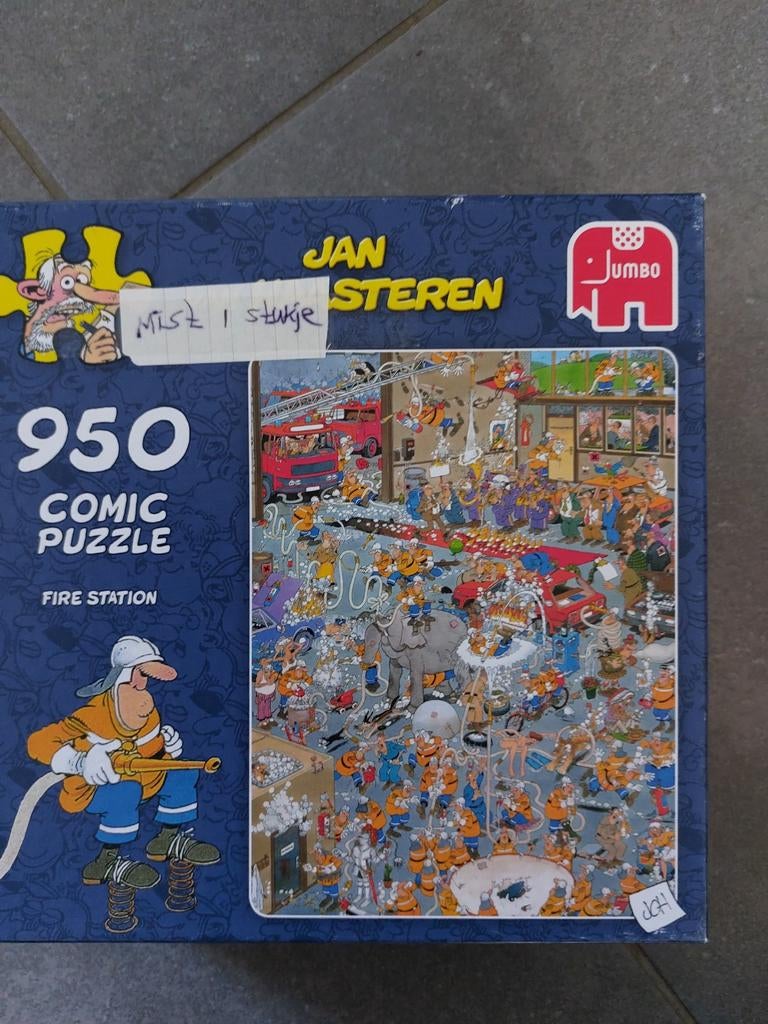 Jan van Haasteren Fire Station, Hobby en Vrije tijd, Denksport en Puzzels, Ophalen of Verzenden, 500 t/m 1500 stukjes, Gebruikt