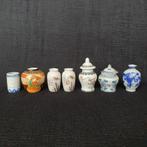 Vintage Chinese porseleinen miniatuur vaasjes - potjes, Ophalen of Verzenden