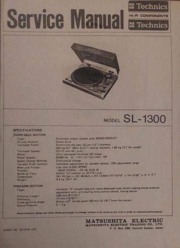Technics SL 1300 beschikbaar voor biedingen