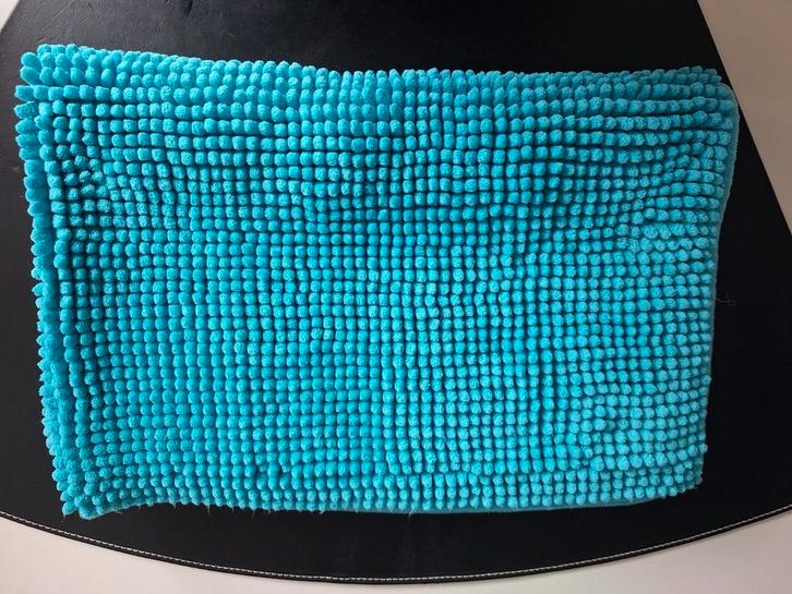 Blauwe Badmat - Zacht en Comfortabel!, Huis en Inrichting, Badkamer | Badtextiel en Accessoires, Nieuw, Badmat, Blauw, Ophalen
