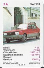Kw3015 autokaartje fiat 131, Ophalen of Verzenden, Zo goed als nieuw, Auto's