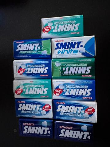 Diverse lege schone Smint doosjes beschikbaar voor biedingen