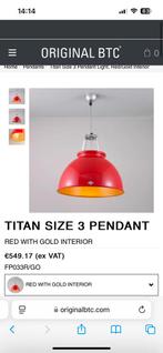 BTC titan size 3 pendant rood goud, Huis en Inrichting, Lampen | Hanglampen, Ophalen, Zo goed als nieuw, Metaal, Minder dan 50 cm