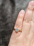 Goldplated dames ring, Ophalen of Verzenden, Zo goed als nieuw, 17 tot 18, Dame