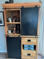 Kast mangohout, Ophalen, 100 tot 150 cm, Zo goed als nieuw, Minder dan 100 cm