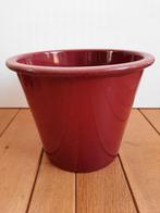 Vintage - bloempot bordeaux rood, Ophalen