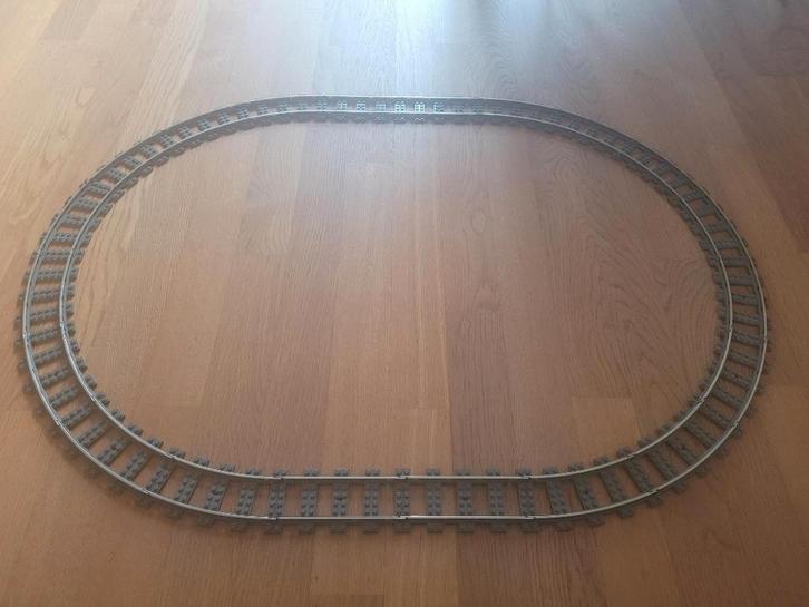 Partij H266=4x Lego 9v trein rails recht + 16x bocht, Kinderen en Baby's, Speelgoed | Duplo en Lego, Gebruikt, Lego, Losse stenen