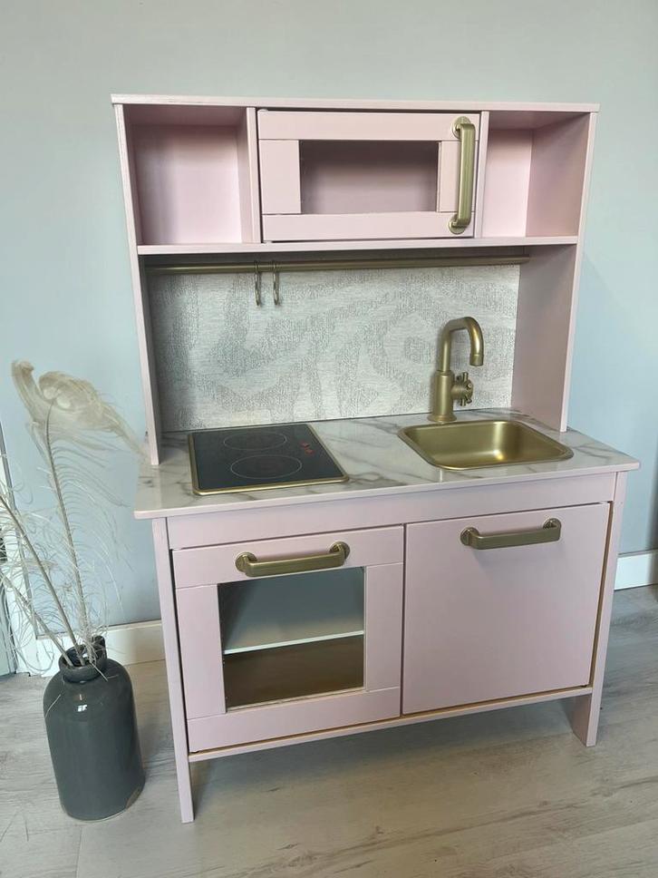 Restyled IKEA Duktig speelkeuken roze diverse varianten, Kinderen en Baby's, Speelgoed | Speelkeukens, Zo goed als nieuw, Ophalen