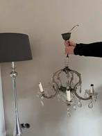 Oude kroonluchter glas met pegels, Huis en Inrichting, Lampen | Kroonluchters, Ophalen, Zo goed als nieuw, Glas
