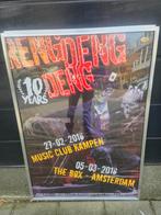 Reng Deng Deng Poster - Muziek Club Kampen, Rechthoekig Staand, Met lijst, Ophalen of Verzenden, Zo goed als nieuw