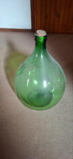 Grote groene glazen fles / vaas, Ophalen