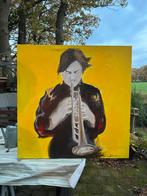 Schilderij: Trompettist, Antiek en Kunst, Ophalen