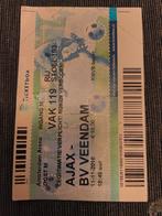 Kaartje Ajax - Veendam, Ophalen of Verzenden, Zo goed als nieuw, Ajax