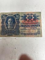 Oostenrijk-Hongarije Bankbiljetten, Postzegels en Munten, Bankbiljetten | Nederland, Ophalen of Verzenden, Euro's, Los biljet