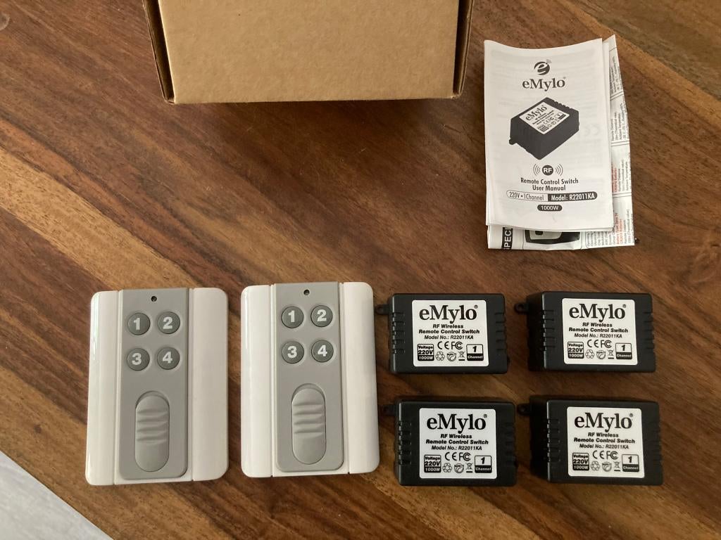 eMylo remote control set radiografische schakelaar, Hobby en Vrije tijd, Elektronica-componenten, Ophalen of Verzenden, Nieuw