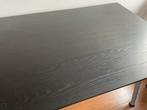 Zwarte Ikea bureau 160x80 met verstelbare poten, Huis en Inrichting, Tafels | Statafels, Ophalen, In hoogte verstelbaar, Zo goed als nieuw