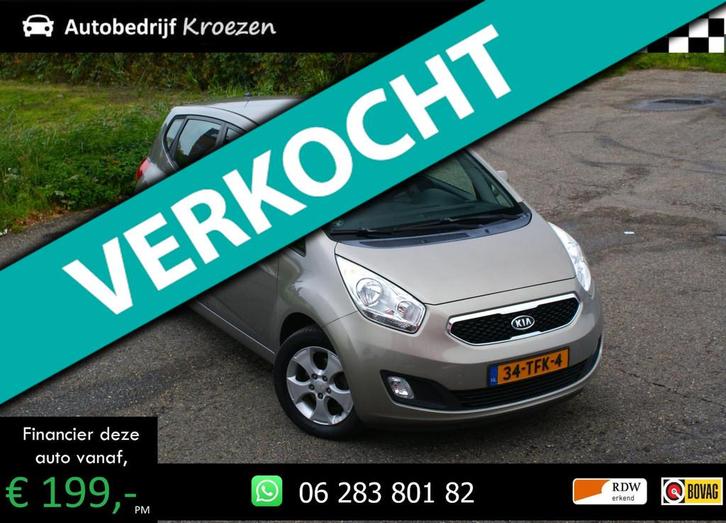Kia Venga 1.4 CVVT X-ecutive | Camera | Navigatie | Volledig, Auto's, Kia, Bedrijf, Te koop, Venga, ABS, Achteruitrijcamera, Airbags