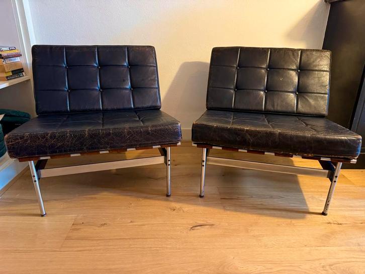 Artifort F416 Lounge Stoelen door Kho Liang Le voor Artifort, Huis en Inrichting, Fauteuils, Gebruikt, 50 tot 75 cm, Minder dan 75 cm