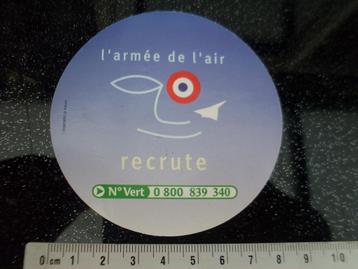 sticker l'armée de l'air recrute frankrijk france leger army beschikbaar voor biedingen