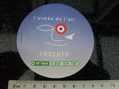 sticker l'armée de l'air recrute frankrijk france leger army, Verzamelen, Stickers, Zo goed als nieuw, Bedrijf of Vereniging, Verzenden