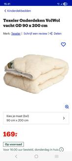 Wollen onderdeken (op matras) texeler 90x200 2 stuks, Huis en Inrichting, Slaapkamer | Matrassen en Bedbodems, Ophalen of Verzenden