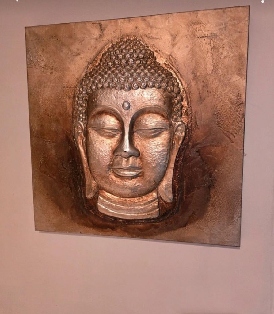 Buddha Wanddecoratie 55x55, Ophalen, Zo goed als nieuw