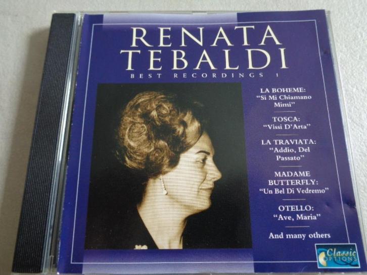 CD Renata Tebaldi Best Recordings, Cd's en Dvd's, Cd's | Klassiek, Zo goed als nieuw, Opera of Operette, Ophalen of Verzenden