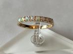 Gouden ring Opaal, Sieraden, Tassen en Uiterlijk, Ringen, 18 tot 19, Verzenden, Zo goed als nieuw, Met edelsteen
