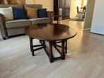 Mooie donkere houten salontafel (gate leg), Huis en Inrichting, Tafels | Salontafels, Ophalen, 100 tot 150 cm, Eikenhout, 50 tot 100 cm
