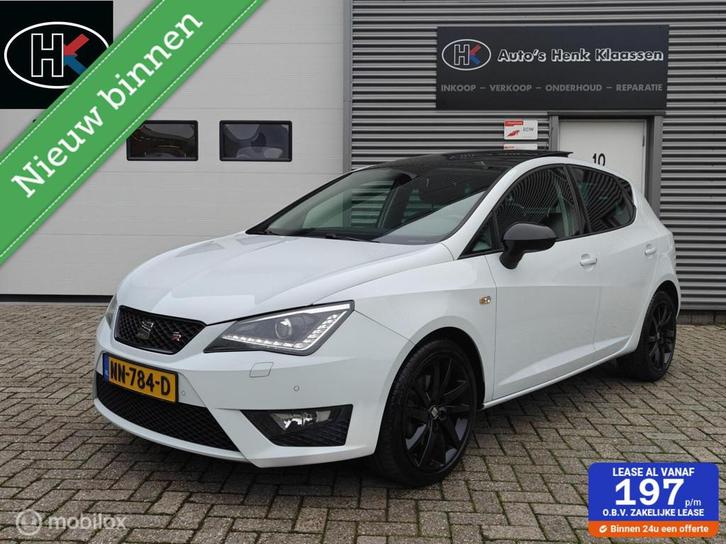 Seat Ibiza 1.4TSi 150pk FR H6 Clima Pano Led Parkeer Xenon, Auto's, Seat, Bedrijf, Te koop, Ibiza, ABS, Airbags, Airconditioning