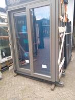 Hardhouten kozijn met een schuifdeur 2 vakken, Ophalen, Deurkozijn, Nieuw, 150 tot 225 cm