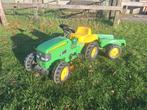 John Deere traptraktor met aanhanger, Kinderen en Baby's, Speelgoed | Buiten | Skelters, Ophalen, Zo goed als nieuw, Overige merken