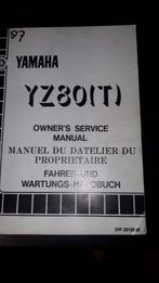 manual Yamaha YZ80 (1987), Yamaha