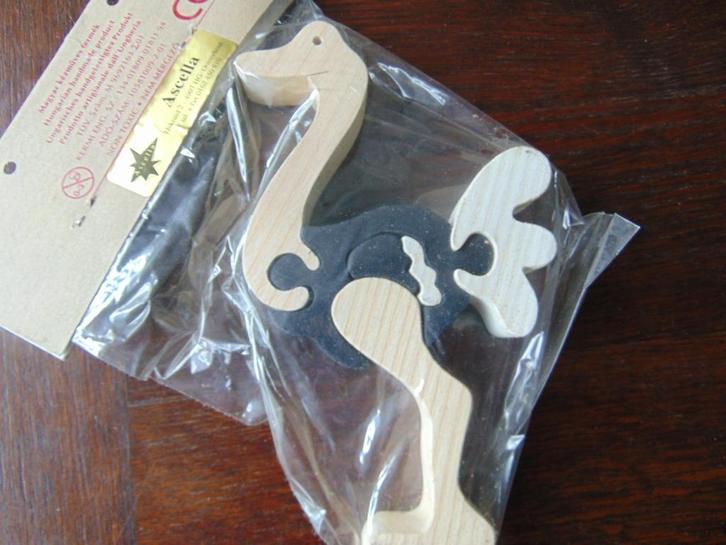houten sta puzzle struisvogel, Kinderen en Baby's, Speelgoed | Houten speelgoed, Nieuw, Ophalen of Verzenden