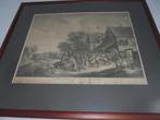 Gravure David Teniers 1748 Nederlands boerenvermaak, Antiek en Kunst, Kunst | Etsen en Gravures, Ophalen