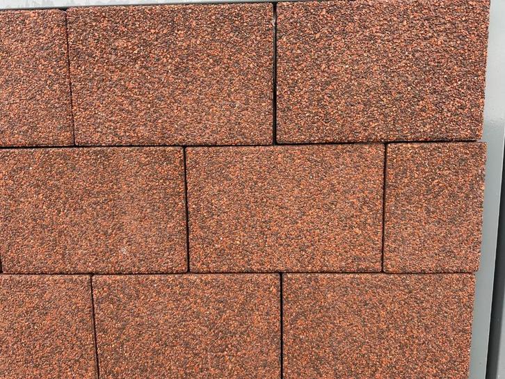 Geocolor 30x20x8 cm - Excellent Rood/Bruin, Tuin en Terras, Tegels en Klinkers, Nieuw, Terrastegels, Beton, 10 m² of meer, Verzenden