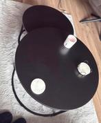 2 zwarte salontafels, Ophalen, Overige materialen, 50 tot 100 cm, Rond
