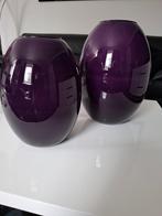 Paarse vazen, Overige kleuren, Ophalen of Verzenden, Minder dan 50 cm, Glas