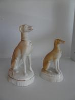 Antieke Franse bisque porselein Italiaans windhondje Whippet, Ophalen of Verzenden