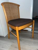 Vintage webbing stoelen - set van 4, Huis en Inrichting, Stoelen, Ophalen, Bruin, Zo goed als nieuw, Vier