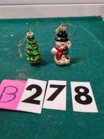 kertboomhangers glas gekleurd 2x vintage [b278], Diversen, Kerst, Ophalen of Verzenden, 'T Olde Gre-j, Info@toldegrej.nl, Endepoelstraat 20f Didam