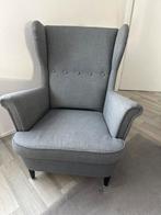 Ikea Strandmon Oorfauteuil - Donkergrijs, Ophalen, Gebruikt, Stof, 75 tot 100 cm