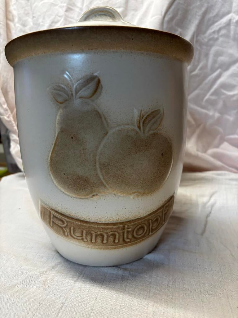 Vintage Rumtopf Pot met Deksel, Ophalen of Verzenden, Zo goed als nieuw