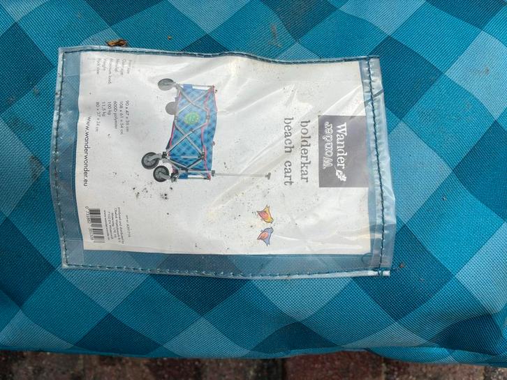 Wander bolderkar strandkar, Caravans en Kamperen, Bolderkarren, Gebruikt, Opvouwbaar, Ophalen