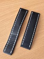 Breitling 22mm zwart runderleer voor vouwsluiting, Sieraden, Tassen en Uiterlijk, Overige Accessoires, Breitling SA, Nieuw, Ophalen of Verzenden