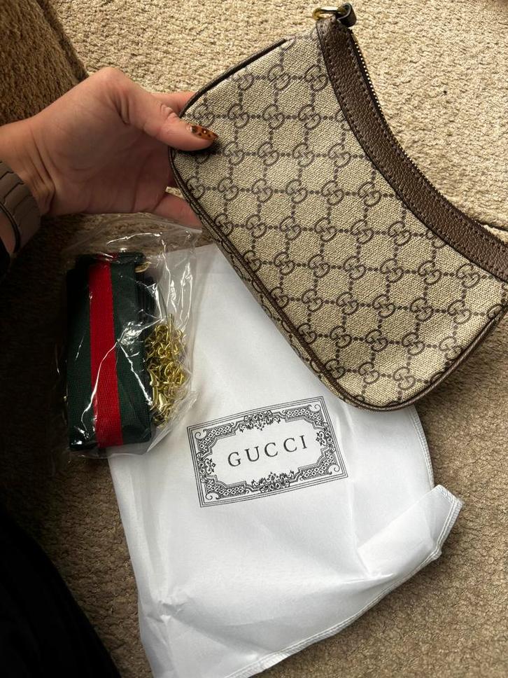 Gloednieuwe Gucci Tas - Nooit Gebruikt!, Sieraden, Tassen en Uiterlijk, Tassen | Damestassen, Nieuw, Handtas, Bruin, Ophalen