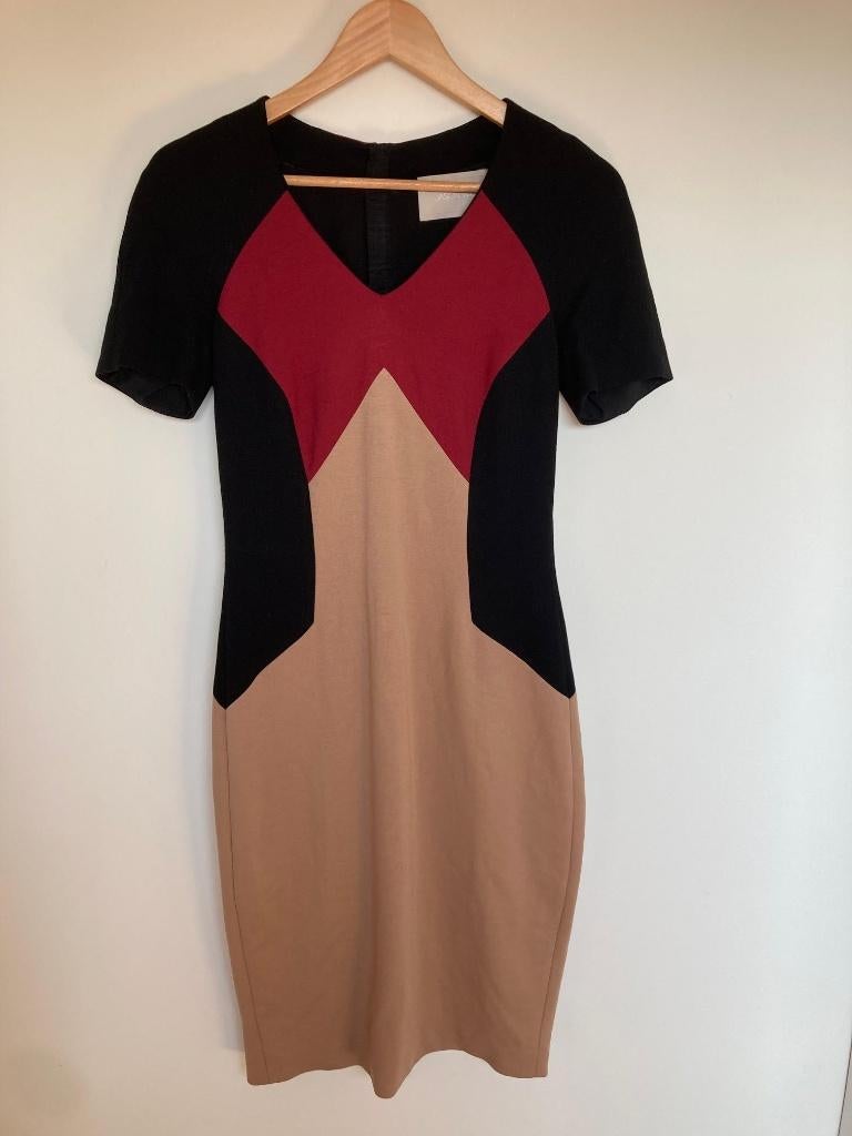 Jason Wu kantoorjurk beige colourblock maat 6/S, Kleding | Dames, Customercare@jasonwustudio.com, Beige, Ophalen of Verzenden